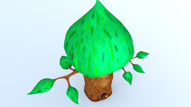 Tree green house 3D Model .c4d .max .obj .3ds .fbx .stl .blend 