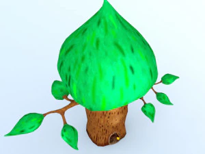 ツリーグリーンハウス 3Dモデル