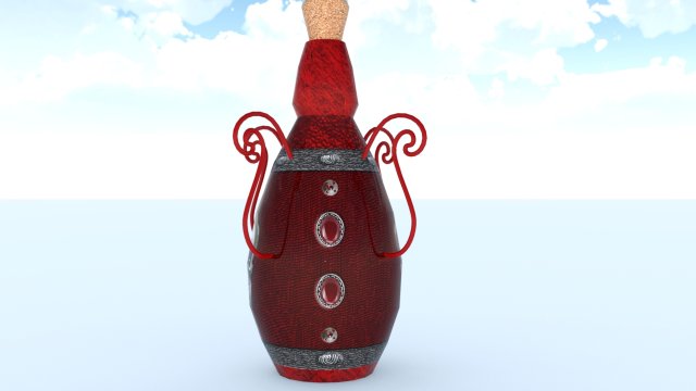 毒瓶 3Dモデル .c4d .max .obj .3ds .fbx .stl .blend 