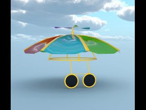 Hat summer glasses 3D-Modell