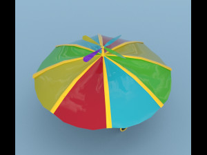 Hat summer glasses Modello 3D
