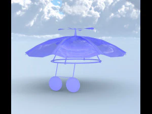 Chap&eacute;u de &oacute;culos de ver&atilde;o Modelo 3D