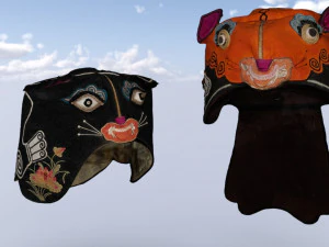 Tiger hats chinese 3D Model