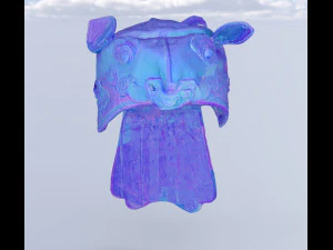 Tiger hats chinese 3D Model