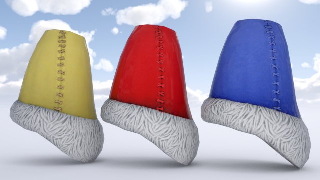 Fur hat 3D Model .c4d .max .obj .3ds .fbx .stl .blend 