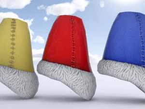 Chap&eacute;u de pele Modelo 3D