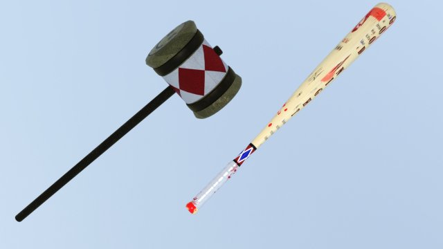Mallet bat Modelo 3D .c4d .max .obj .3ds .fbx .stl .blend