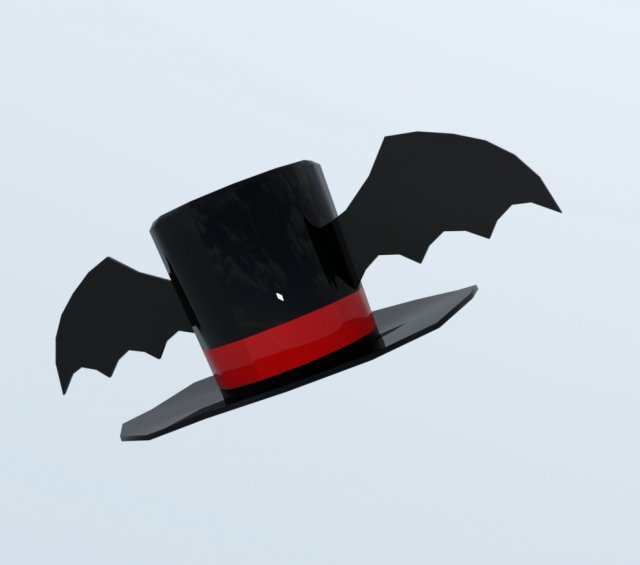 Hat bat Model 3D .c4d .max .obj .3ds .fbx .stl .blend 