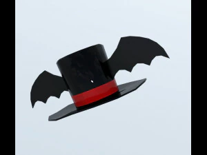 टोपी बल्ला 3D मॉडल