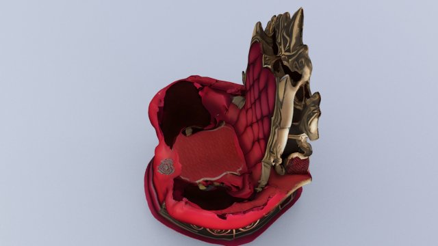 Love Throne ghotic 3D Model .c4d .max .obj .3ds .fbx .stl .blend 