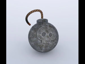 Komische bom 3D Model