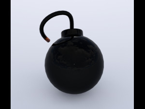 Comic Bomb 3D Model