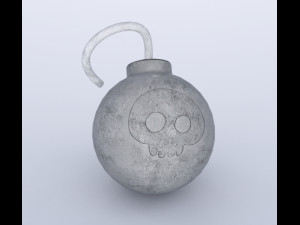 Comic Bomb 3D Model
