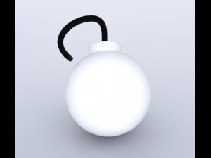 Comic Bomb 3D Model