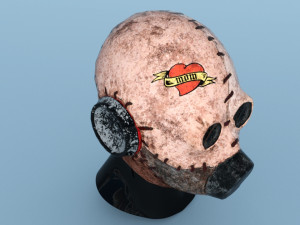 Mask psycho halloween 3D मॉडल