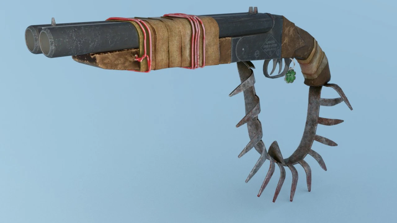 Old zombie apocalypse shot 3D Model .c4d .max .obj .3ds .fbx .stl .blend 