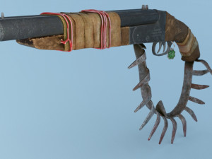 Old zombie apocalypse shot Modèle 3D
