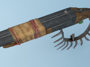 Old zombie apocalypse shot 3D-Modell