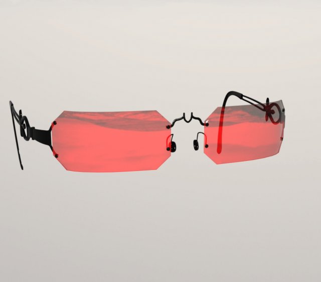 Sunglass vamp 3D Model .c4d .max .obj .3ds .fbx .stl .blend 