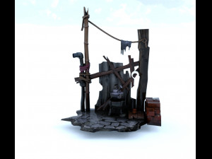 Random Scene Modello 3D