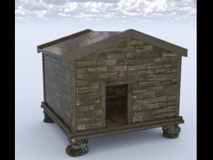 Old hut Modello 3D
