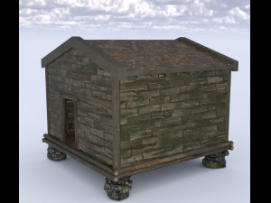 Old hut Modèle 3D