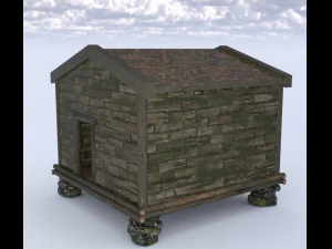 Vecchia capanna Modello 3D