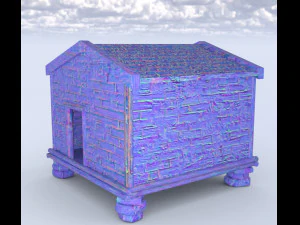 Vecchia capanna Modello 3D