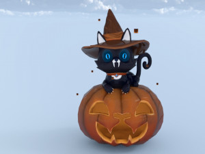 Cat halloween 3Dモデル