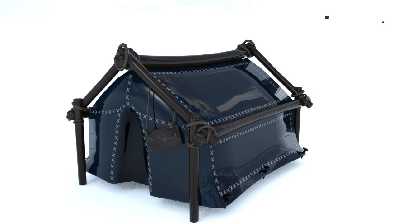 Barraca Modelo 3D .c4d .max .obj .3ds .fbx .stl .blend 