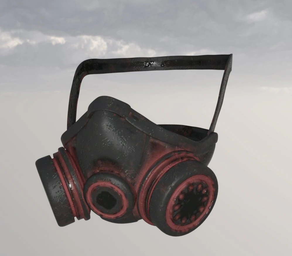 Gas mask batlle 3D Model .c4d .max .obj .3ds .fbx .stl .blend 