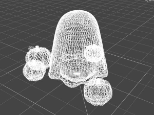 Cute ghost pumpinks halloween 3D Model