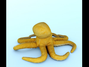 Toy plush octopus 3D 모델