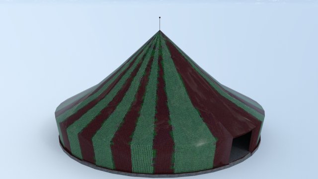 Circus tent 3D 모델 .c4d .max .obj .3ds .fbx .stl .blend 