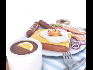 Cute coffee 3D-Modell