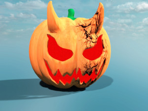 Demon pumpkin 3D-Modell