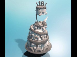 Cake cream Modello 3D