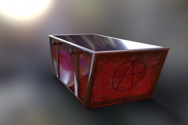 Dumpster model 3D Model .c4d .max .obj .3ds .fbx .stl .blend 