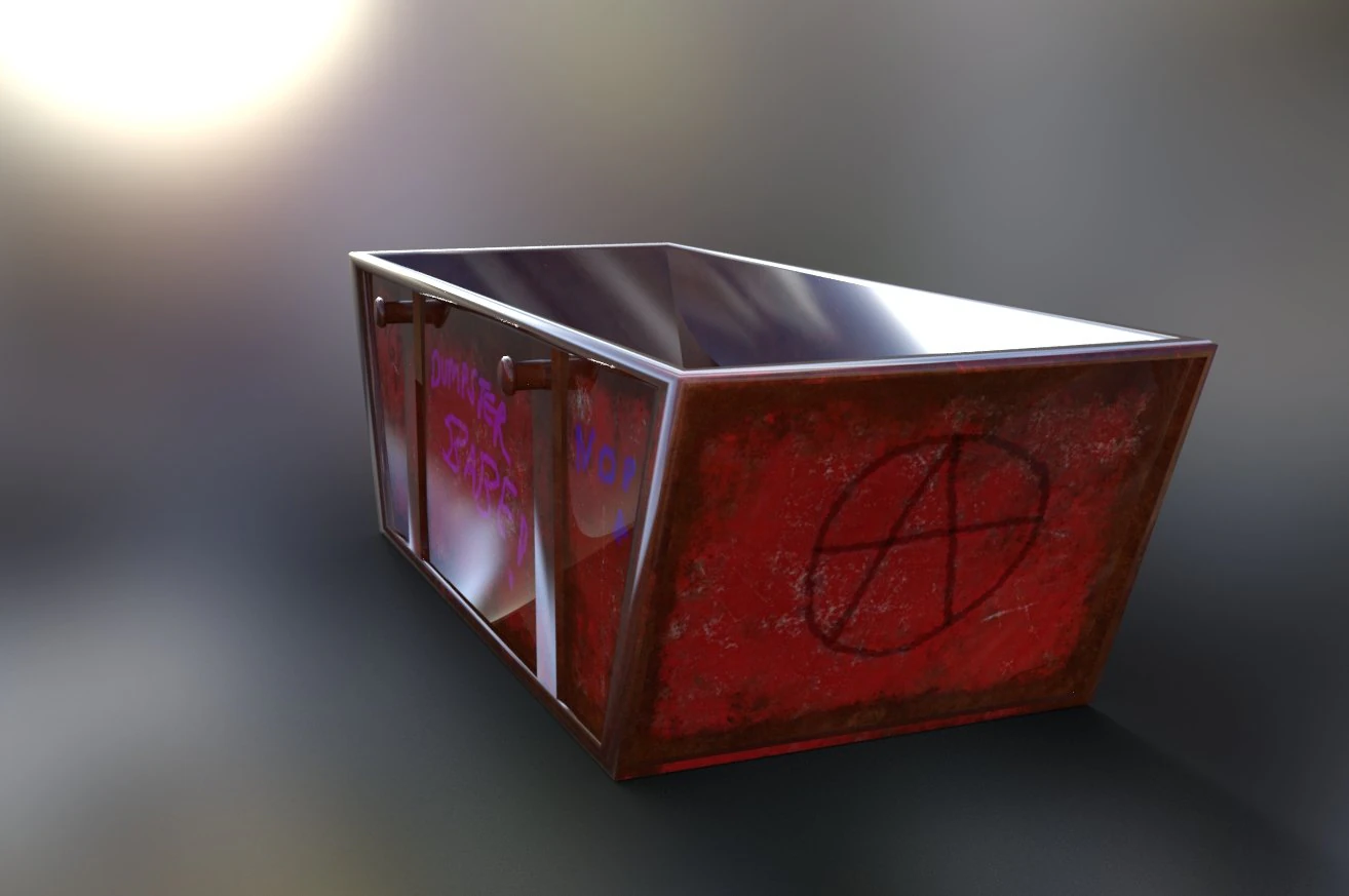 Dumpster model 3D Model .c4d .max .obj .3ds .fbx .stl .blend 