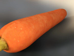 Vegetables and board 3D Model