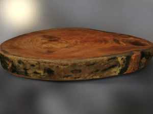 Vegetables and board 3D Model