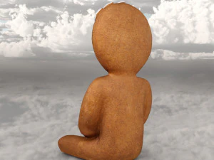 Gingerbread man 3D Model