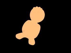 Gingerbread man 3D Model