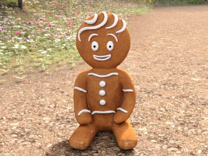 Gingerbread man 3D Model