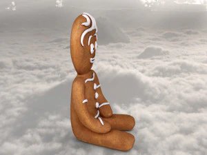 Gingerbread man 3D Model