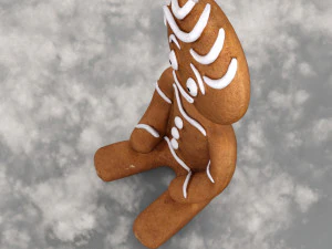 Gingerbread man 3D Model