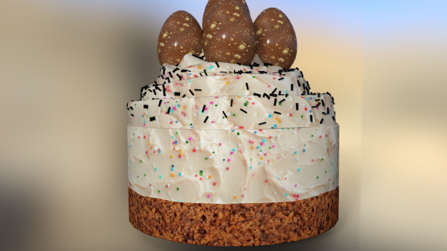Cake decor easter 3Dモデル .c4d .max .obj .3ds .fbx .stl .blend