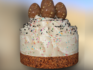 Cake decor easter 3D मॉडल