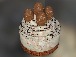 ケーキの装飾イースター 3Dモデル