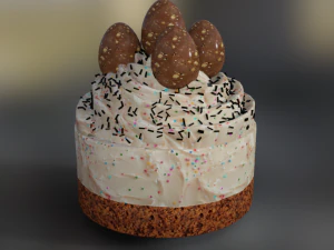 ケーキの装飾イースター 3Dモデル
